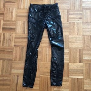 Blank NYC Latex Mid Rise Jeans in Black